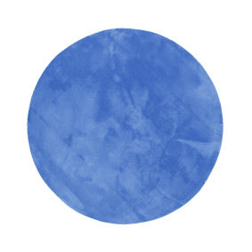 Waschbarer Teppich Rund - Vivid Blau - sfeer