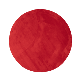 Waschbarer Teppich Rund - Vivid Rot - sfeer