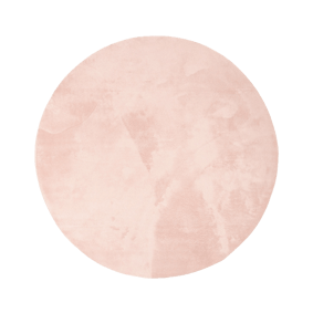 Waschbarer Teppich Rund - Vivid Rosa - sfeer