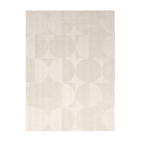Wollteppich - Giselle Circles Creme - sfeer