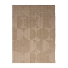 Wollteppich - Giselle Circles Beige - sfeer