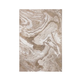 Marmor Teppich - Erio Marbled Beige - sfeer