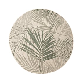 In- & Outdoor Teppich Rund - Tiga Palm Grün - sfeer