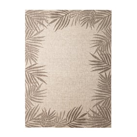 In- & Outdoor Teppich - Tiga Edge Taupe - sfeer