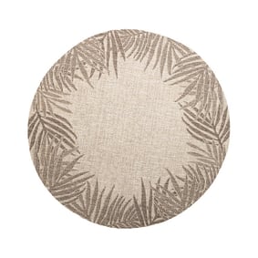 In- & Outdoor Teppich Rund - Tiga Edge Taupe - product