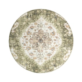 Vintage Gartenteppich Rund - Santo Mandala Grün - product