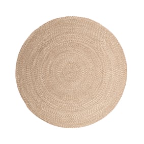 In- & Outdoor Jute Teppich Rund - Bali Braun - sfeer