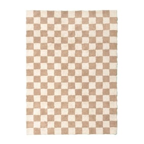 Retro Teppich - Gambit Beige Weiß  - product