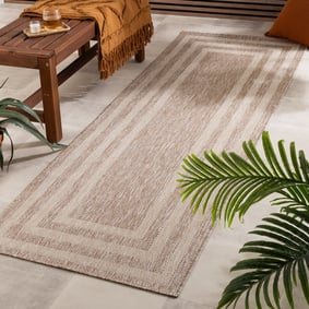 Balkonteppich - Sierra Frame Beige Creme