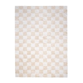 Retro Teppich - Gambit Creme Weiß - sfeer