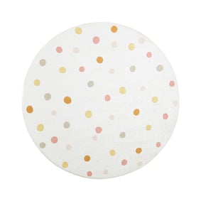 Waschbarer Kinderteppich Rund - Evi Confetti Bunt - sfeer