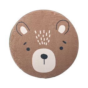 Waschbarer Spielteppich Rund - Sammy Bear Braun - product