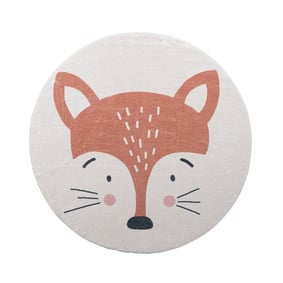 Waschbarer Spielteppich Rund - Sammy Fox Orange - product