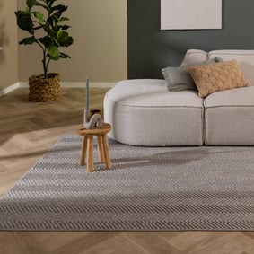 Nachhaltiger Teppich - Lorre Lines Grau Anthrazit