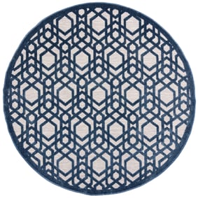 In- & Outdoor Teppich Rund - Piatto Oro Blau - sfeer