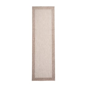 Balkonteppich - Sierra Border Creme Beige - sfeer
