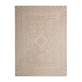 In- & Outdoor Jute Teppich - Atlas Aztec Braun Creme - product