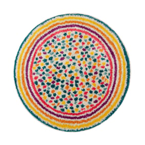 Bunter Kinderteppich Rund - Radiso Spot Multicolor - sfeer