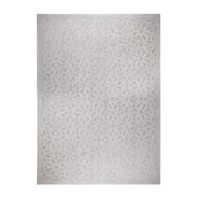 In- & Outdoor Teppich - Piatto Argento Grau Weiß - sfeer