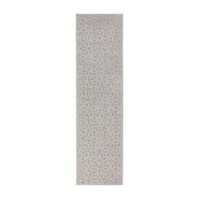 In- & Outdoor Läufer - Piatto Argento Grau Weiß - sfeer