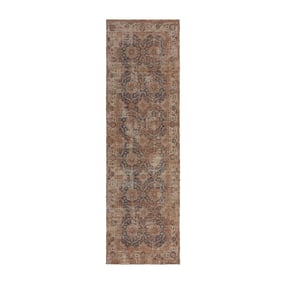 Jute Läufer - Mauro Vintage Braun Blau - sfeer