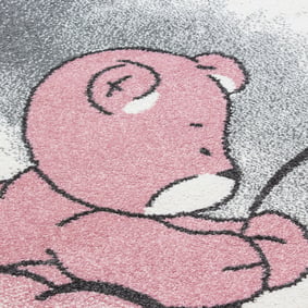 Teppich Kinderzimmer Rund - Anna Bär Rosa - sfeer