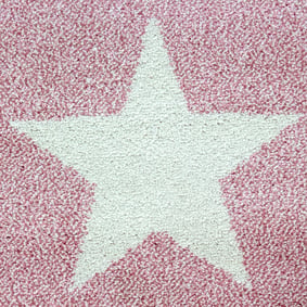 Runder Kinderteppich - Ava Bunt Rosa - sfeer