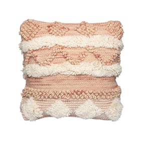 Boho Kissen Quadratisch - Basai 225 Rosa Creme - product