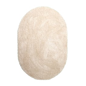 Shaggy Teppich Oval - Blaze Beige - sfeer