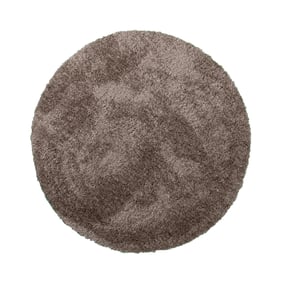 Shaggy Teppich Rund - Blaze Taupe - sfeer