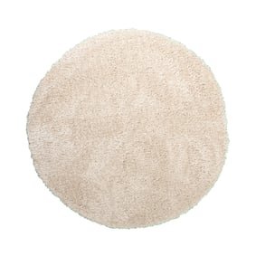 Shaggy Teppich Rund - Blaze Beige - sfeer
