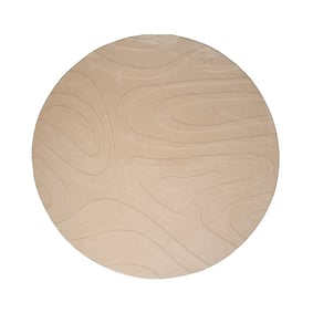 Runder Teppich Wohnzimmer - Charm Shapes Beige - sfeer