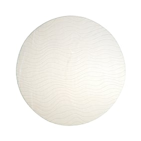Runder Teppich Wohnzimmer - Charm Waves Weiß - sfeer