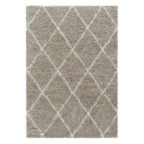 Berberteppich - Agadir Lines Beige Creme - sfeer
