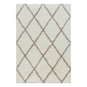 Berberteppich - Agadir Lines Creme Beige - sfeer