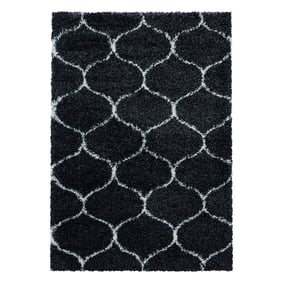 Berberteppich - Agadir Circle Anthrazit Creme - sfeer