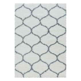 Berberteppich - Agadir Circle Creme Grau - sfeer