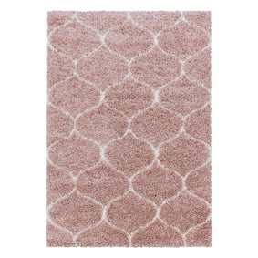 Berberteppich - Agadir Circle Rosa Creme - sfeer