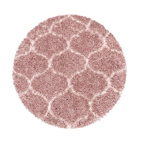 Berberteppich Rund - Agadir Circle Rosa Creme