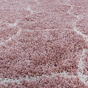 Berberteppich Rund - Agadir Circle Rosa Creme - sfeer