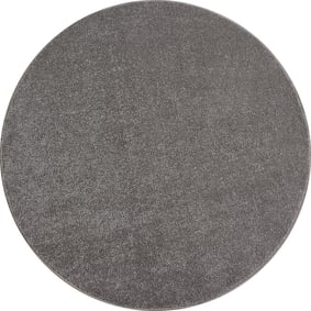 Kurzflor Teppich Rund - Asa Beige