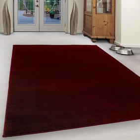 Kurzflor Teppich - Asa Rot