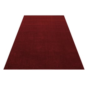 Kurzflor Teppich - Asa Rot - sfeer