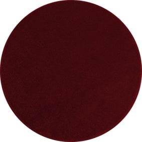 Kurzflor Teppich Rund - Asa Rot