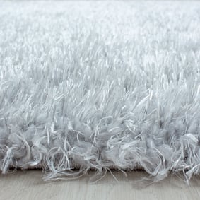 Hochflor Teppich Rund - Blushy Hellgrau - sfeer