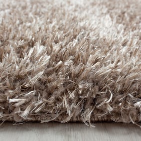 Hochflor Teppich Rund - Blushy Taupe - sfeer