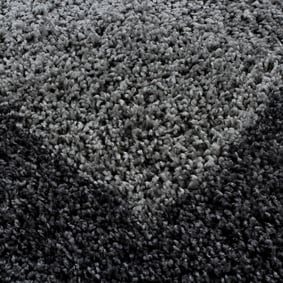 Hochflor Läufer - Edge Grau - sfeer