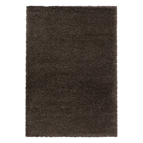Hochflor Teppich - Fuzzy Braun - sfeer