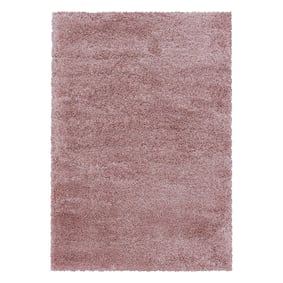 Hochflor Teppich - Fuzzy Rosa - sfeer