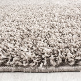 Hochflor Teppich Rund - Life Beige - sfeer